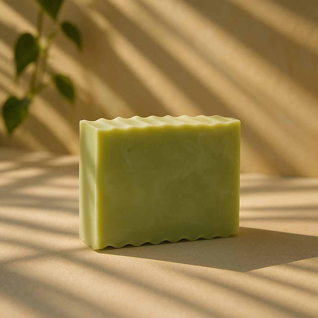 Green clay mint soap